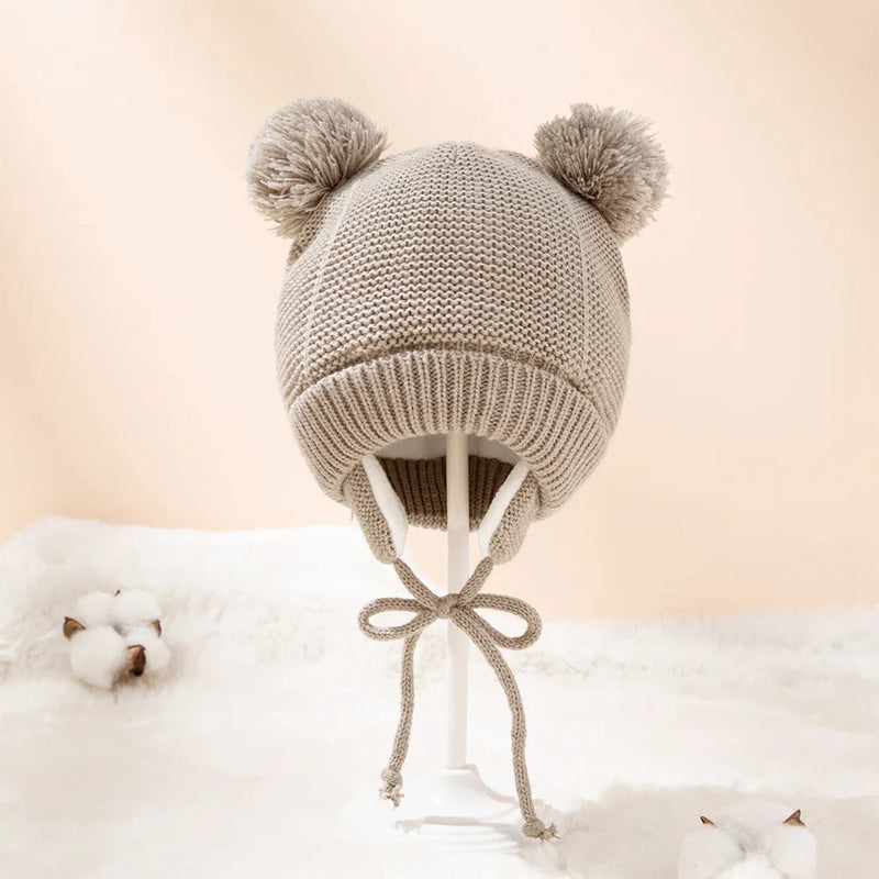 Ensemble bonnet et mitaines d'hiver pour bébé de 1 à 3 ans