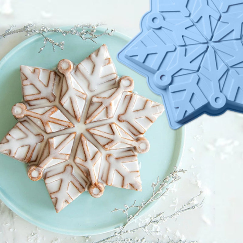 Moule à gâteau  en forme de flocon de neige de Noël