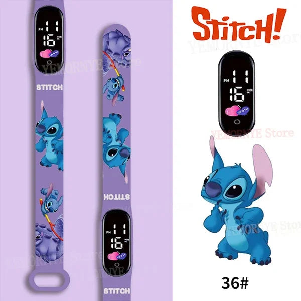 Montres numériques pour enfants Disney Stitch