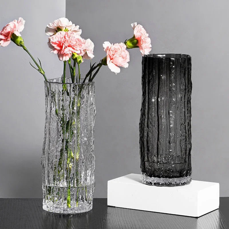 Vase en verre pour la décoration de table