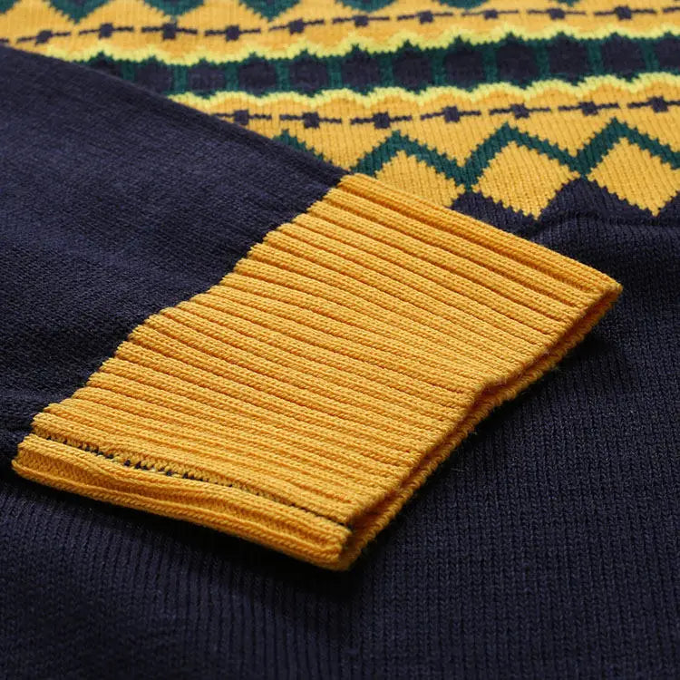 Pulls en tricot à col rond pour hommes