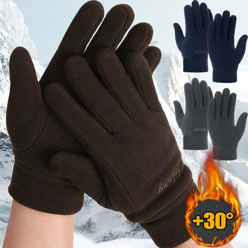 Gants d'hiver chauds en polaire pour femmes et hommes