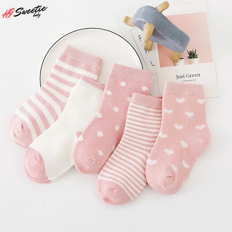 Lot de 5 paires de chaussettes pour bébé