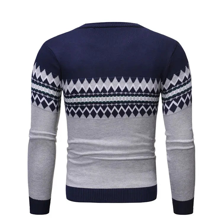 Pulls en tricot à col rond pour hommes