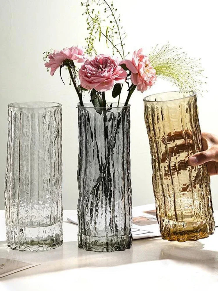 Vase en verre pour la décoration de table