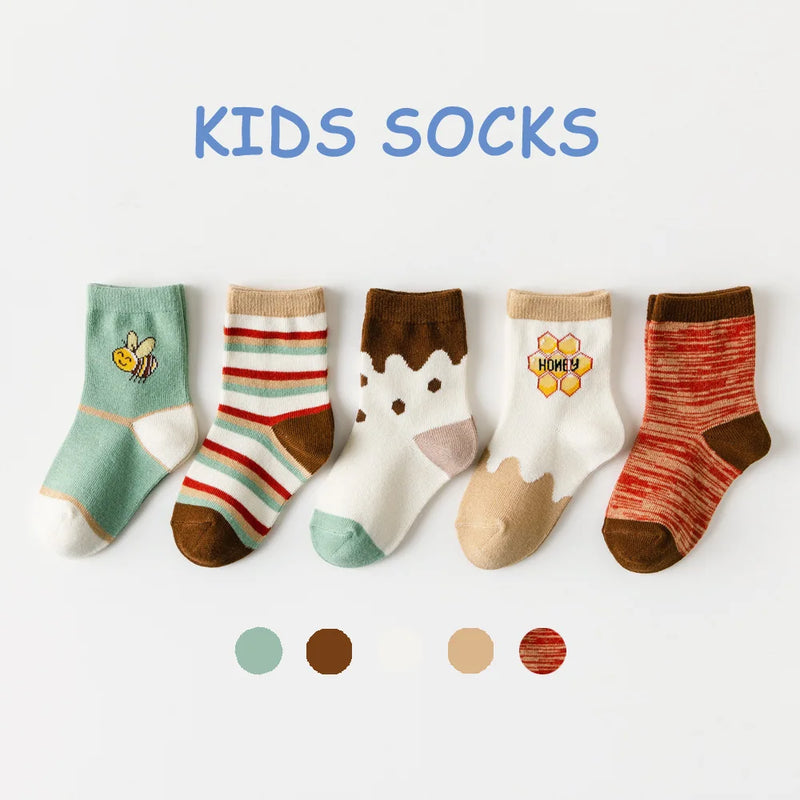 Lot de 5 paires de chaussettes pour enfants