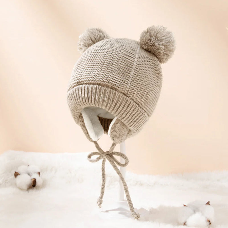 Ensemble bonnet et mitaines d'hiver pour bébé de 1 à 3 ans