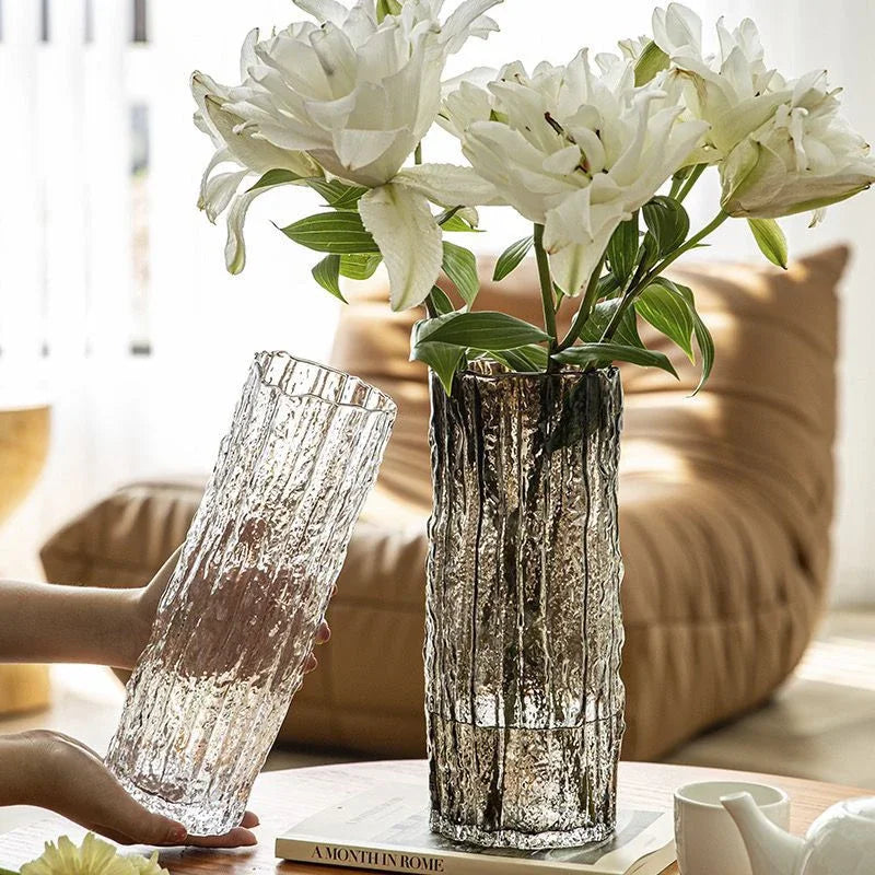 Vase en verre pour la décoration de table