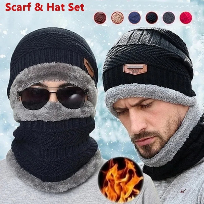 Lot de 3 pièces bonnet , écharpe, gants pour hommes