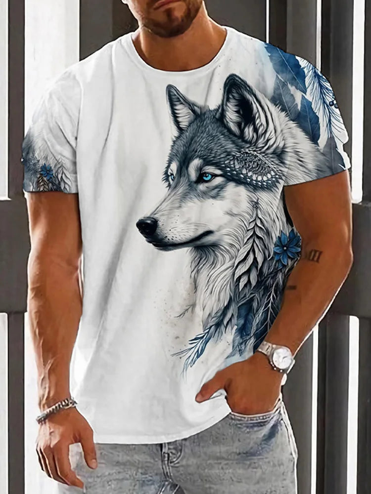 T-shirt à manches courtes pour homme, imprimé en 3D