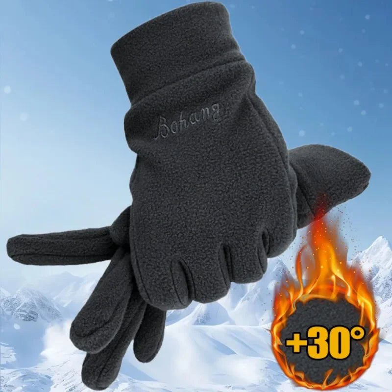 Gants d'hiver chauds en polaire pour femmes et hommes