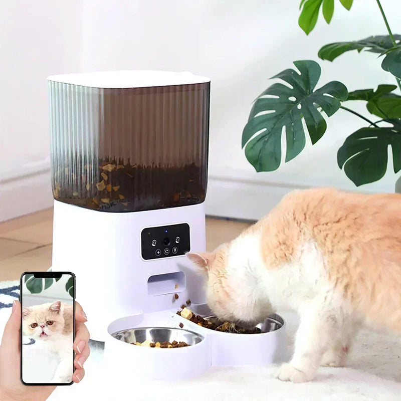 Distributeur automatique de croquettes pour chat intelligent