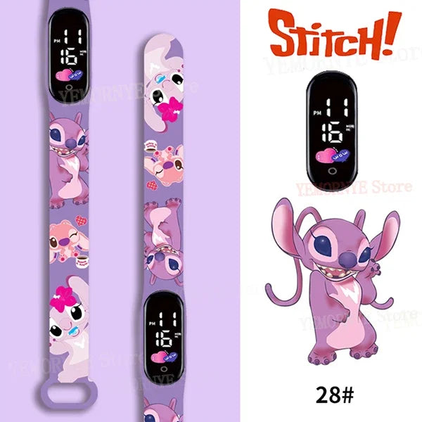 Montres numériques pour enfants Disney Stitch