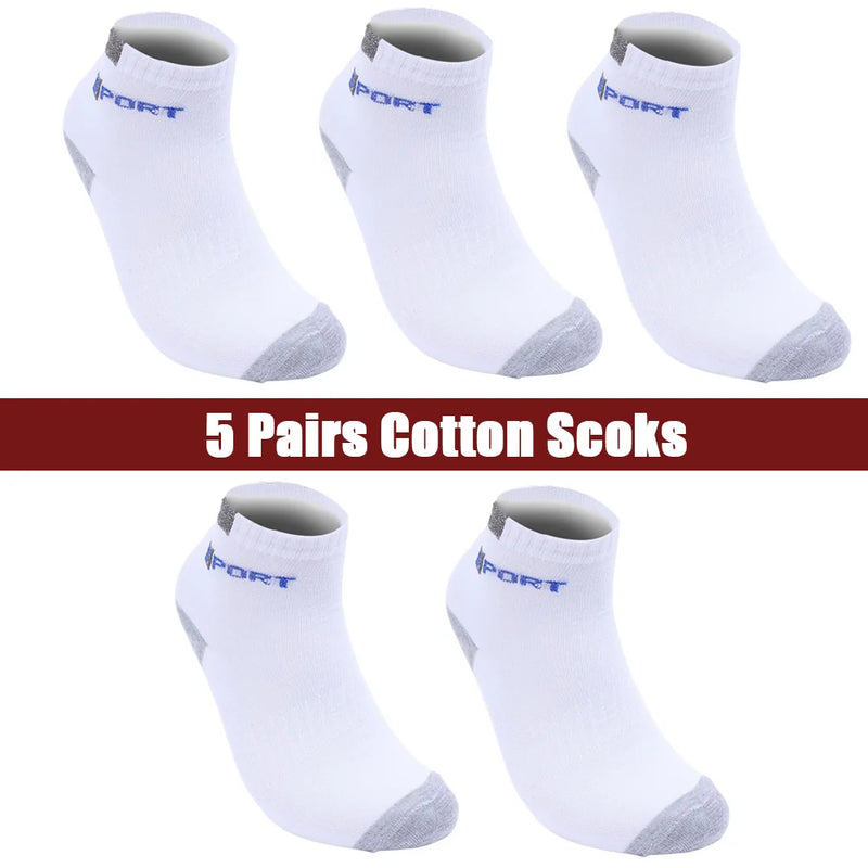 Lot de 5 paires de chaussettes en coton pour hommes