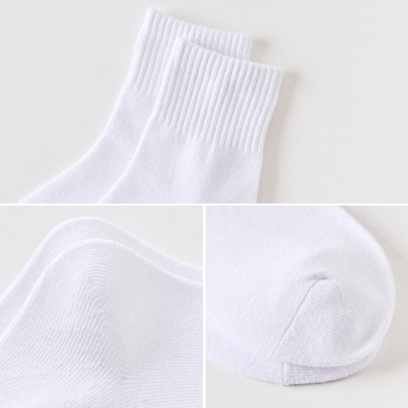 Chaussettes en coton épais blanches pour enfants