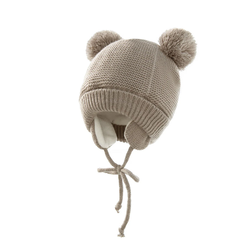 Ensemble bonnet et mitaines d'hiver pour bébé de 1 à 3 ans