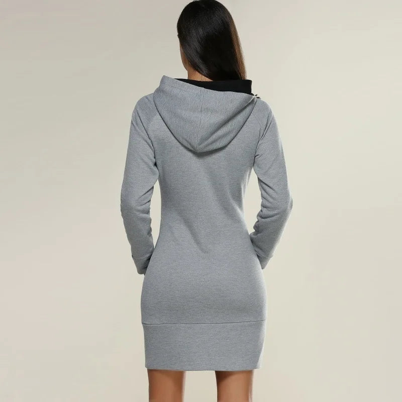 Robe sweat-shirt tendance pour femme