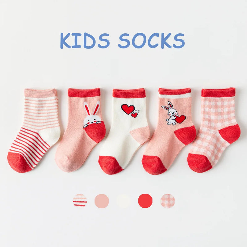 Lot de 5 paires de chaussettes pour enfants