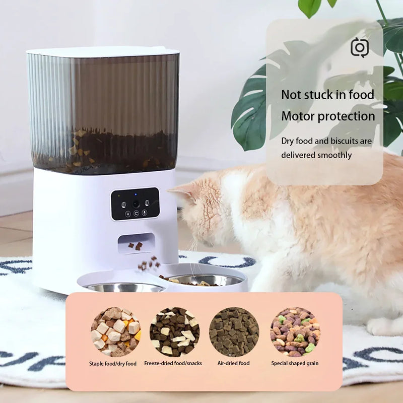 Distributeur automatique de croquettes pour chat intelligent