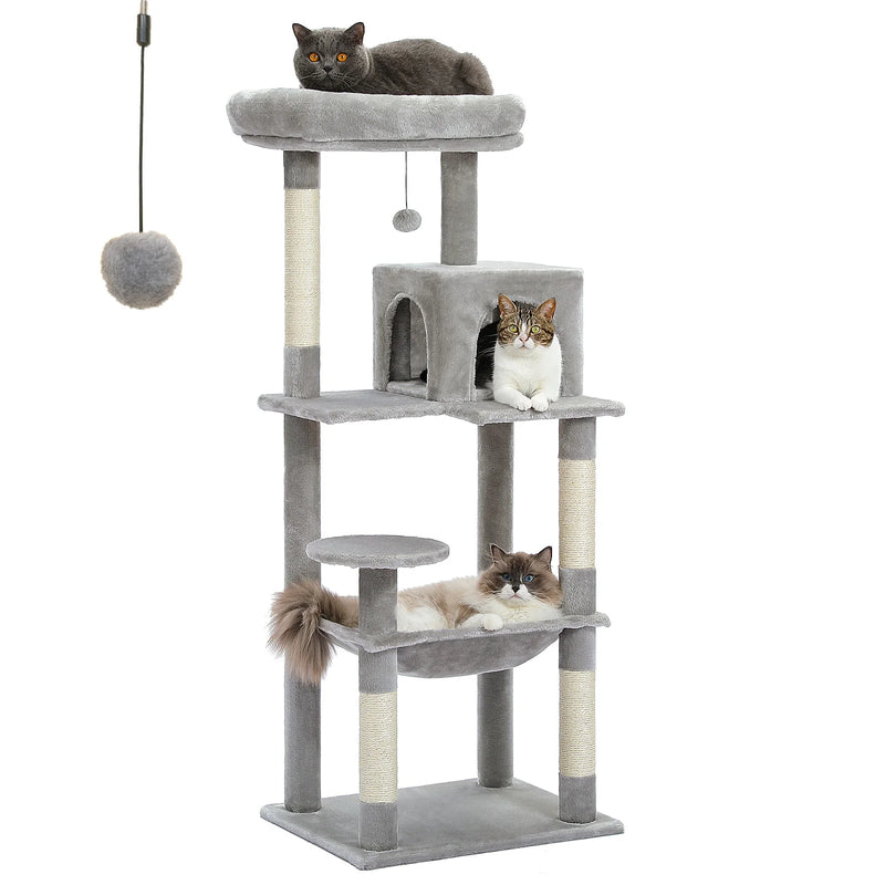 Arbre à chat pour chats d'intérieur à 5 niveaux