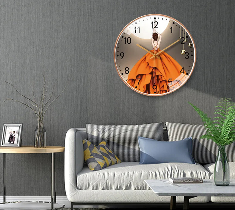 Horloge murale de 20 cm avec mécanisme silencieux