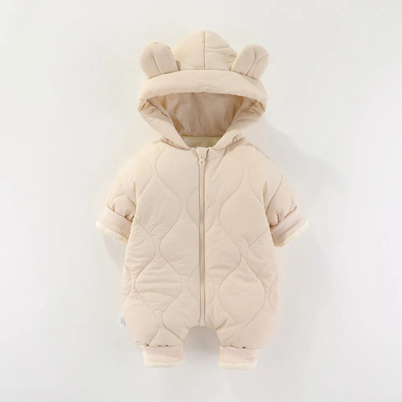 Combinaison bébé en peluche et coton épais