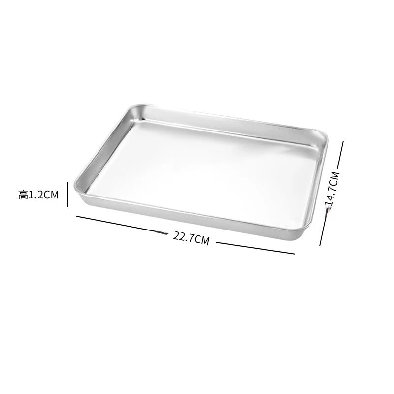 Plat rectangulaire en acier inoxydable