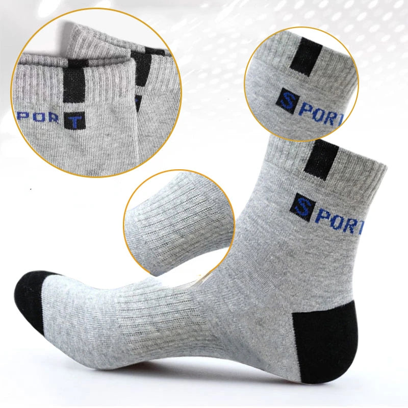 Lot de 5 paires de chaussettes en coton pour hommes