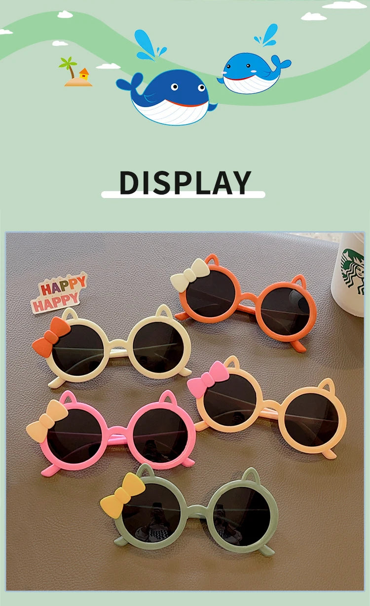 Lunettes de soleil pour enfants en forme de chat