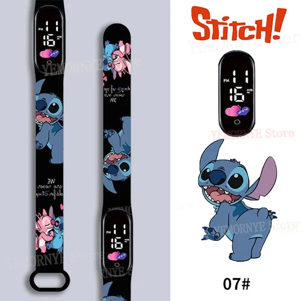 Montres numériques pour enfants Disney Stitch