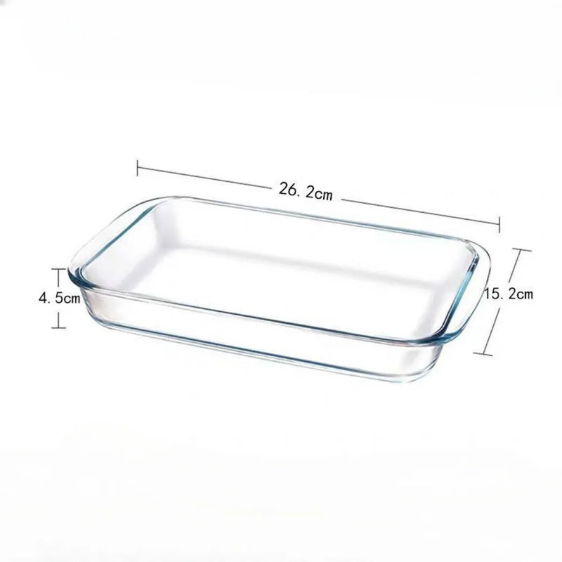 Plat en verre rectangulaire