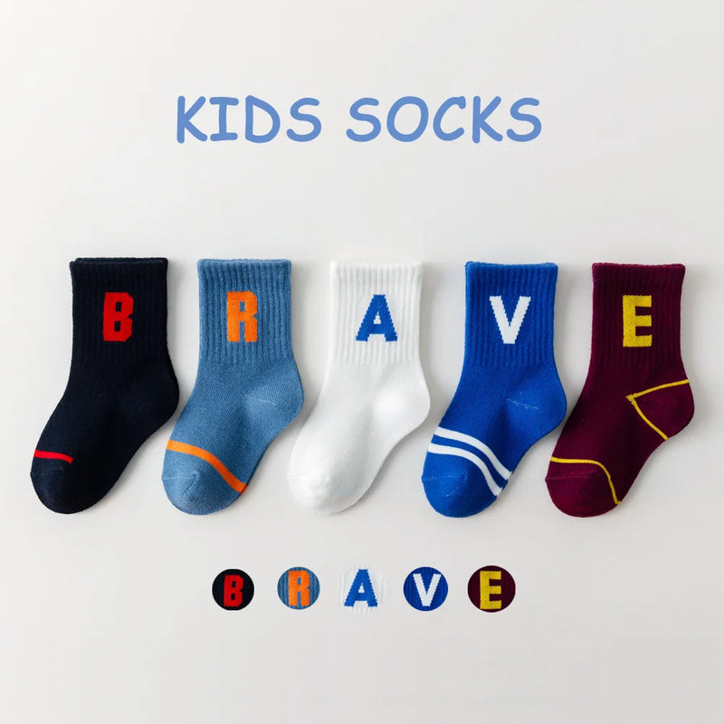 Lot de 5 paires de chaussettes pour enfants