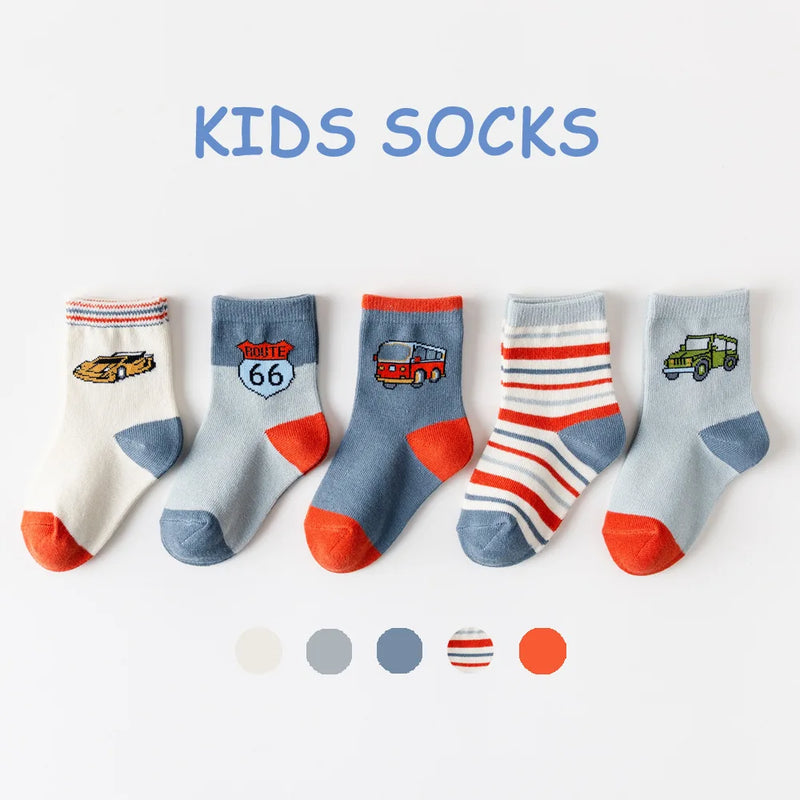 Lot de 5 paires de chaussettes pour enfants