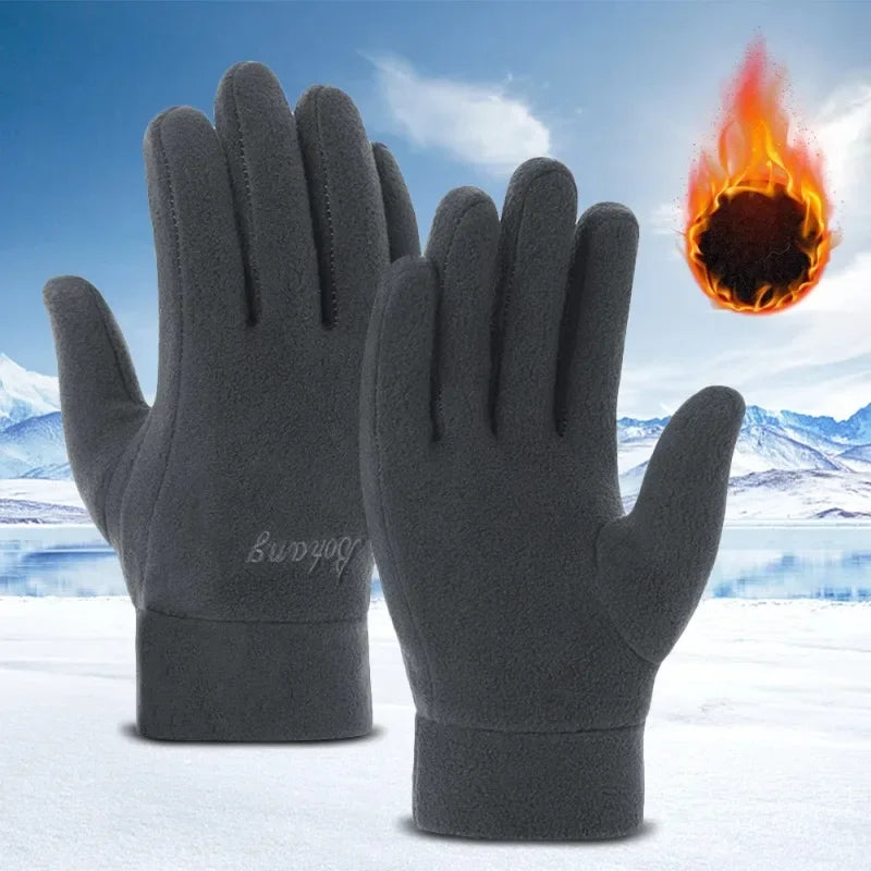 Gants d'hiver chauds en polaire pour femmes et hommes