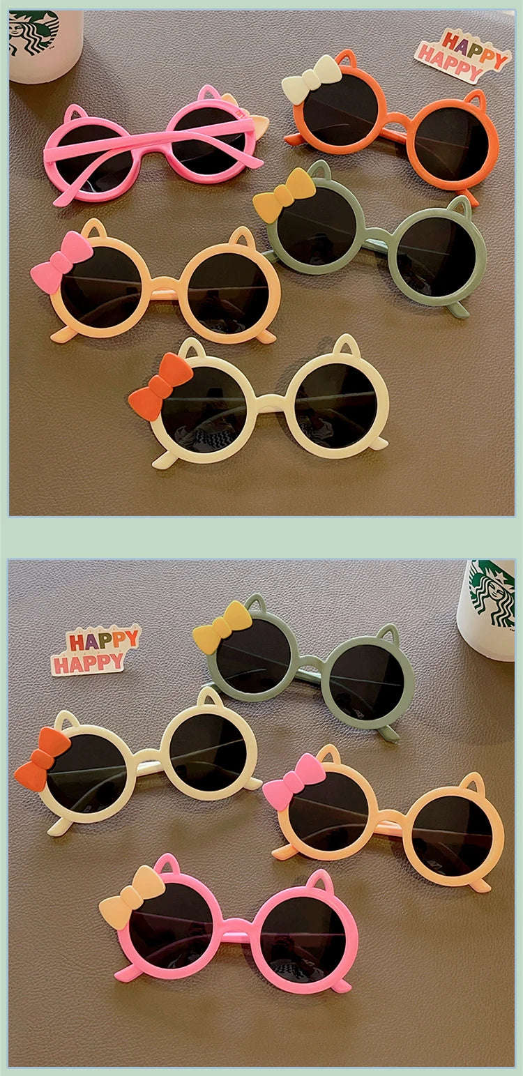 Lunettes de soleil pour enfants en forme de chat