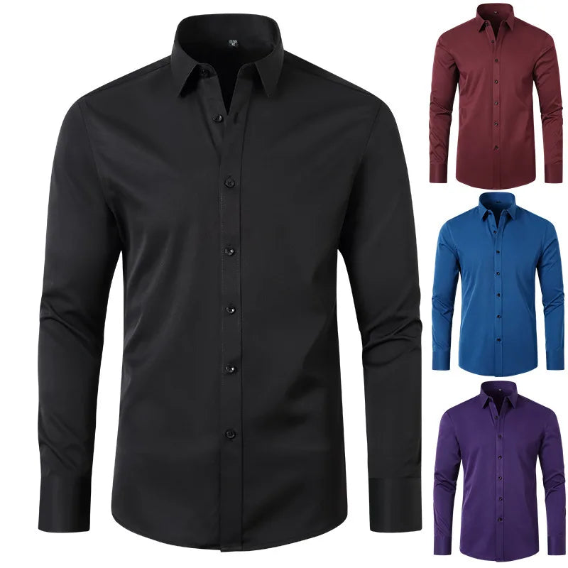 Chemise habillée pour hommes S-4XL