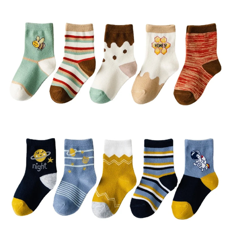 Lot de 5 paires de chaussettes pour enfants