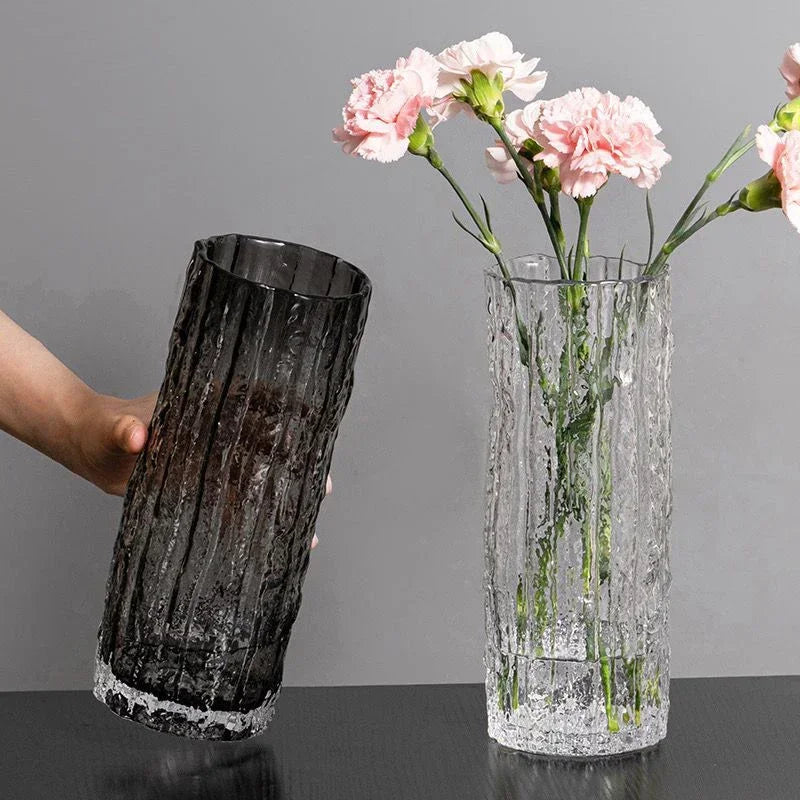 Vase en verre pour la décoration de table