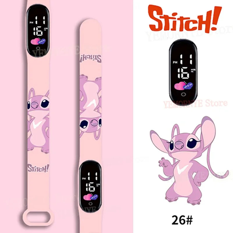 Montres numériques pour enfants Disney Stitch