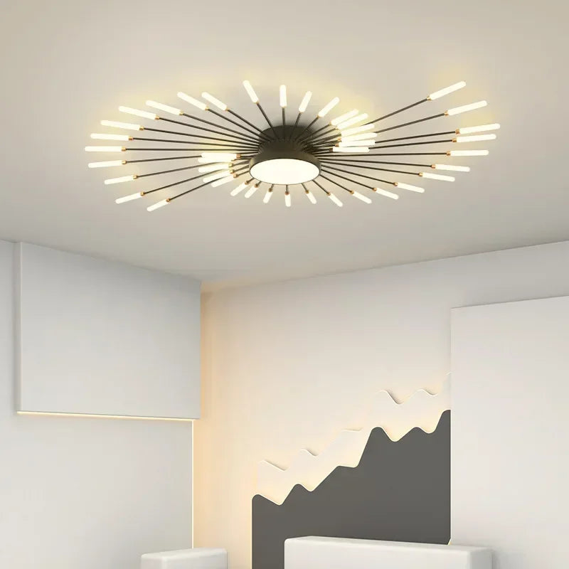 Lustres à LED modernes en forme de spirale