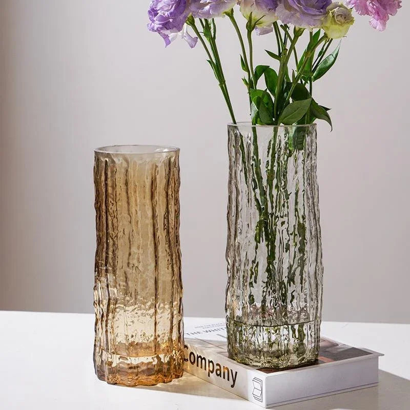 Vase en verre pour la décoration de table