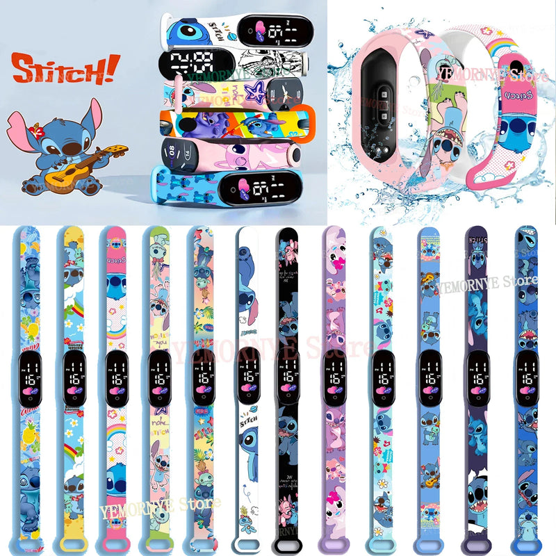 Montres numériques pour enfants Disney Stitch