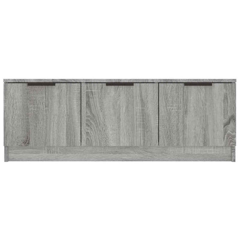 Meuble TV Sonoma Gris 102x35x36,5 cm bois