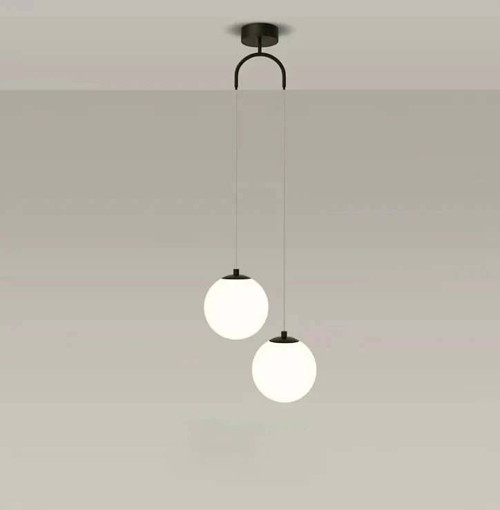 Lampes suspendues à LED en verre modernes