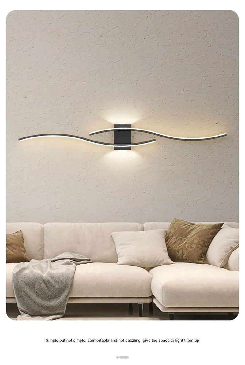 Applique murale LED moderne à longue bande - Look - Home